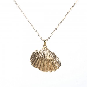 WENZHE 2019 Hot Style Gold Plated Shell Necklace Sea Jewelry