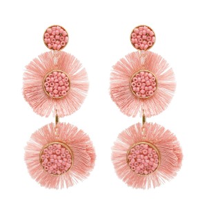 Wholesale Handmade New Trend Statement Tassel Drop Seed Beads Earring