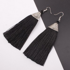 Wholesale Women Vintage Earrings Jewelry Ancient Long Tassel Drop Earrings