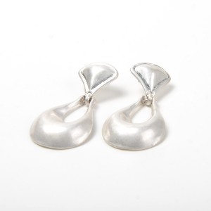 Wholesale Statement Teardrop Silver Plated Alloy Drop Earring