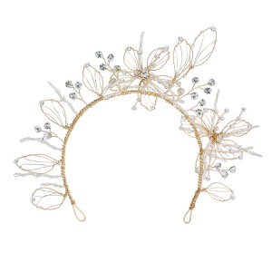 WENZHE Handmade Wedding crystal Headband star hair band crystal tiara