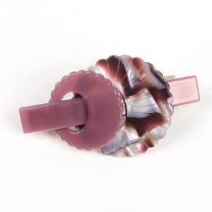 WENZHE Newest Design Women Acrylic Hair Accessories Sweet Shell Shaped Acetate Hair Clips Hairpin