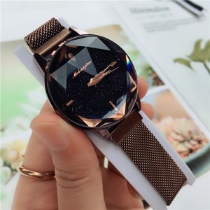 Fashionable wrist strap geneva quartz luxury women watch