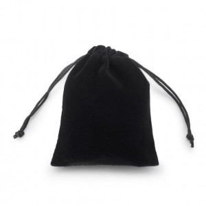 Black drawstring packaging gift bags velvet jewelry bag jewellery pouches