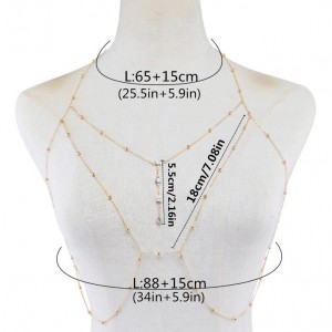 Simple Design Multilayer Rhinestone Crystal Bikini Sexy Body Chain