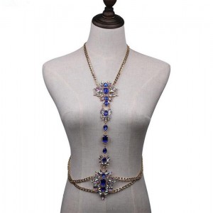 Trendy Women Bra Body Jewelry Handmade Sexy Crystal Tassel Body Chain