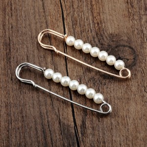 European and American jewelry pearl brooch big pin hot silk scarf buckle clothing brooch jewelry