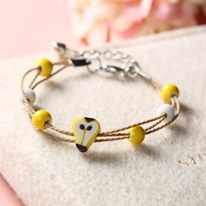 Wholesale fashion jewelry cute fruit bracelet female couple sister bracelet