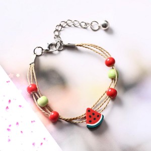 Wholesale fashion jewelry cute fruit bracelet female couple sister bracelet