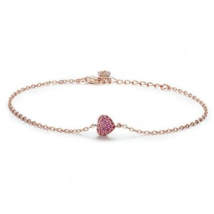 Rose Gold Plated Jewelry Heart Adjustable Bangle Bracelet for Girls