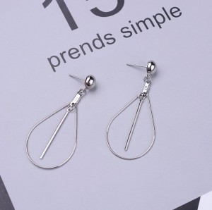 Latest product in market gold earring designs waterdrop geometry charm earring