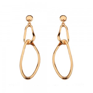 Fashion gold jhumka earrings design circle statement womens earrings