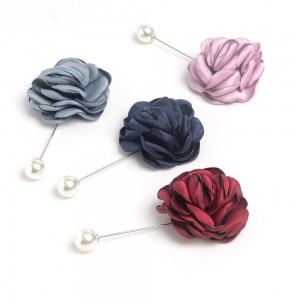 WENZHE DIY Beautiful Wedding Fabric Flower Brooch