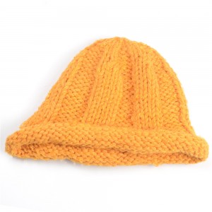 WENZHE New Design Cute Winter Wool Lady Warm Hat Knitted Bucket Hat