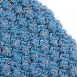 WENZHE High quality Custom Winter Warm Ski Hat Slouchy Pom Pom Beanie