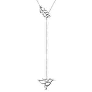 Fashionable Jewelry Long Chain 925 Sterling Silver Lariat Necklace