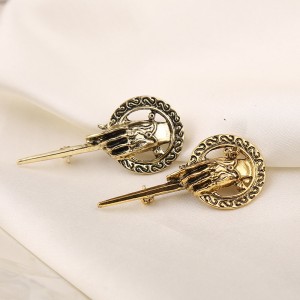 Popular Movie Game Of Thrones Gold Alloy Sceptre Brooch