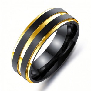 Wholesale Fashion Custom Mens Rainbow Color Stainless Steel Jewelry Ring
