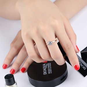 New Arrival Bridal Ring Sets For Women 3 Colors Stainless Steel Zircon Ring Set