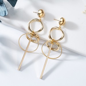 New golden earring designs for women,round hoop earring