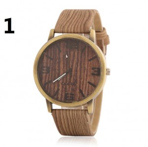 Custom quartz watches wholesale imitation wood grain wrist watch