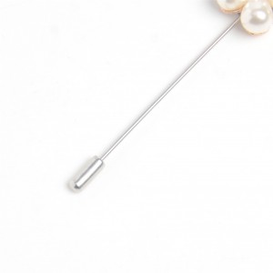 WENZHE Ladies Pearl Wedding Flower Brooch