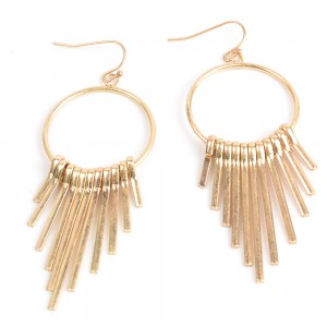 WENZHE Metal Fashion Tassel Earrings