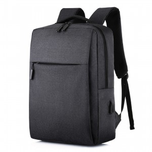 Backpack cross-border USB backpack simple business casual backpack female male computer bag