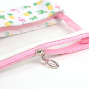 WENZHE Flamingo Clear Cosmetic Travel Bag