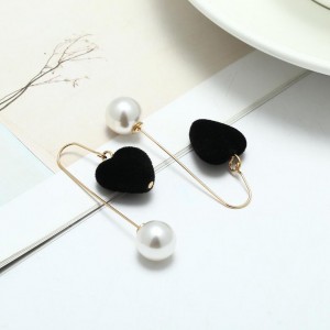 Pearl heart hanging earrings valentine’s day for lovers best girlfriend gift