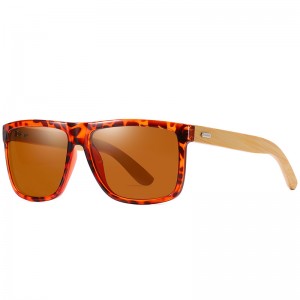 WENZHE Hot Sale Custom Fashion Polarized Wooden Bamboo Sunglasses For Unisex