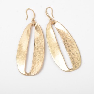 Latest Fashion temperament gold metal raindrops earrings