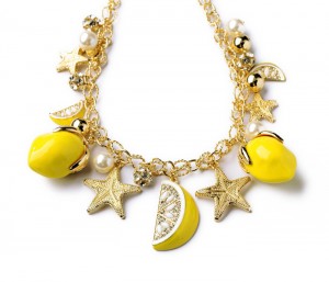 Star Starfish Bracelet Summer Lemon Yellow Fruit Bracelet For Women