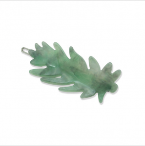 Cute Fashion Frog Buckle Hair Clips with Plastic Leaf for Girl Hair Accessories