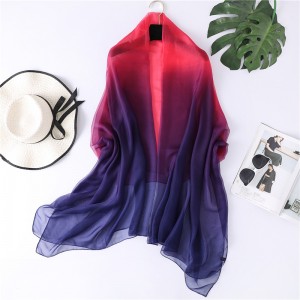 WENZHE New Fashion Luxury Designer Chiffon Soft Wholesale Long Scarf