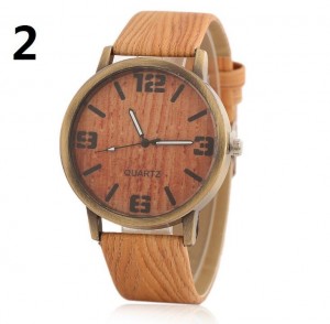 Custom quartz watches wholesale imitation wood grain wrist watch