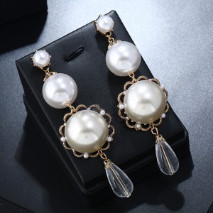 New Hot Sell Latest Design Handmade Pearl Drop Earrings Designs For Women Wedding Engagement Party