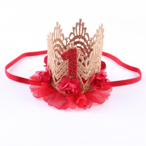 China Wholesale Baby Girls Birthday Party Crown Hair Accessories Headband For Kids