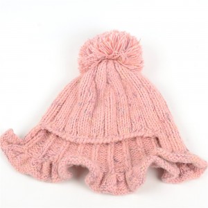 WENZHE New Arrivals Women Warm Solid Color Hats Custom Winter Wool Hat