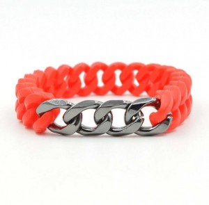 America jewelry eco-friendly wristbands twist rubber silicone bracelets