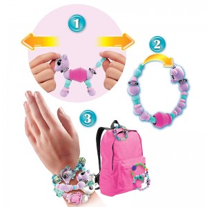 Hot Sale Custom Handmade DIY Twisty Animal Pet Beads Magical Toy Bracelet For Kids