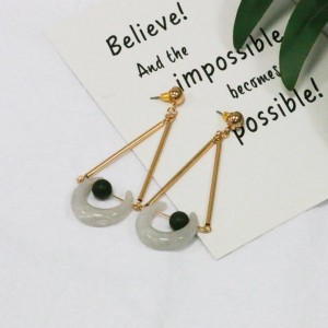 New trend product fashion stud dangle earring crescent horn earrings