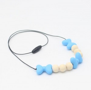 Baby Necklace Jewelry Nursing Teether Chewing Bead Mom Gift Silicone Teething Necklace for Mom