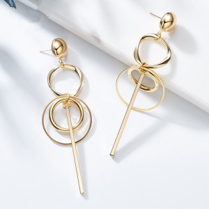 New golden earring designs for women,round hoop earring