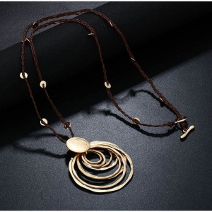 Popular Design Metal Disc Necklace Accessories Necklace