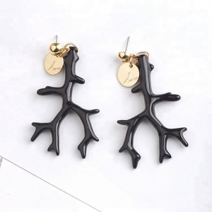 High Quality Customized Cellulose Acetate Jewelry Hollow Tree of Life Pendant Acrylic Acetate Earrings For Women