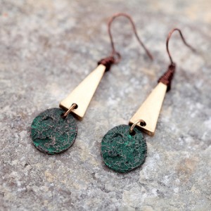 Europe and America Style Exquisite Earrings Long Geometric Vintage Coin Earrings