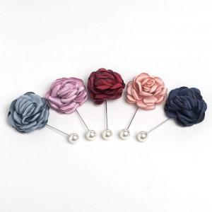 WENZHE DIY Beautiful Wedding Fabric Flower Brooch