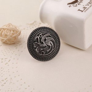 Vintage Game Of Thrones Brooch Song of Ice and Fire Badge Brooch Pin Family Badge Brooch