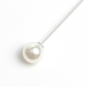 WENZHE Flower Pearl Lapel Pins Women Wedding Brooch Scarf Clip